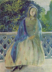 Борисво-Мусатов - Девушка на балконе 1900