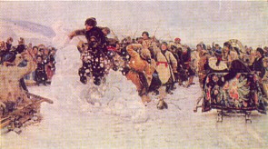 Суриков - Взятие снежного городка 1891