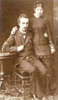 А.А.Блок и А.Л.Блок, родители поэта. 1879 г