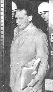 Г.Геринг во время Нюрнбергского процесса