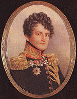 Граф Ожаровский Адам Петрович, с 1807 г. генерал-адъютант Александра I (миниатюра Ж. Беннера)